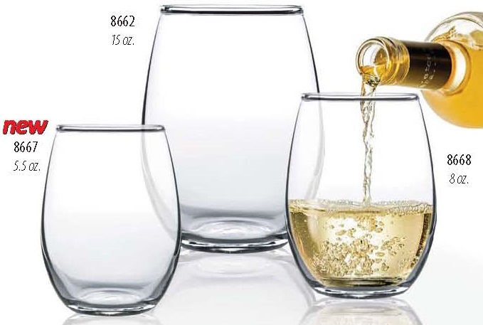 Meritus Stemless Wine Glasses